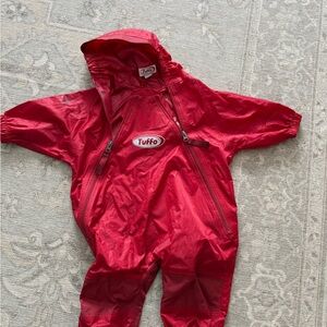 Tuffo Kids Red Rain Suit (12m)